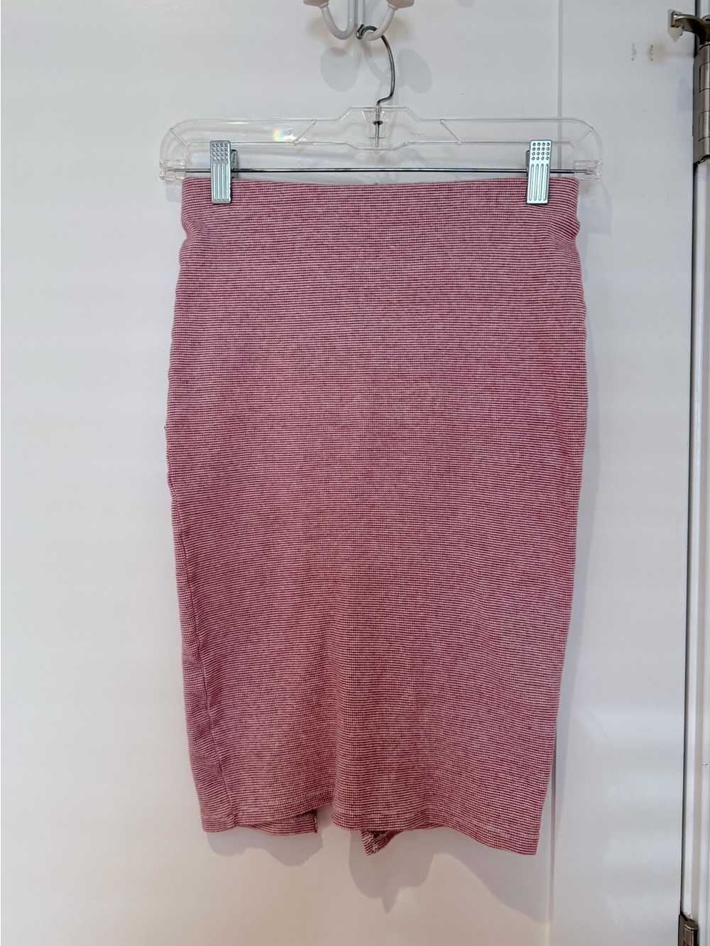Zara Trafaluc Red White Stripe Knit Midi Skir - Picture 2 of 5